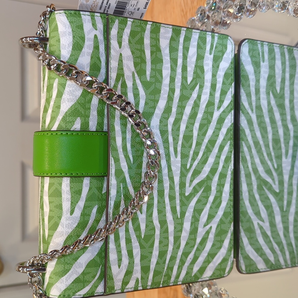 Michael Kors Zebra Greenwich Small Flap Crossbody NWT - Picture 7 of 7